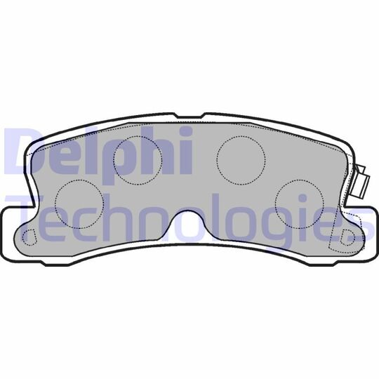 LP1071 - Brake Pad Set, disc brake 