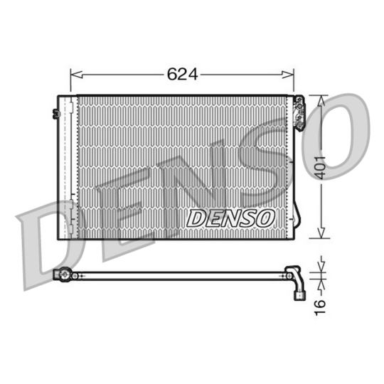 DCN05011 - Condenser, air conditioning 