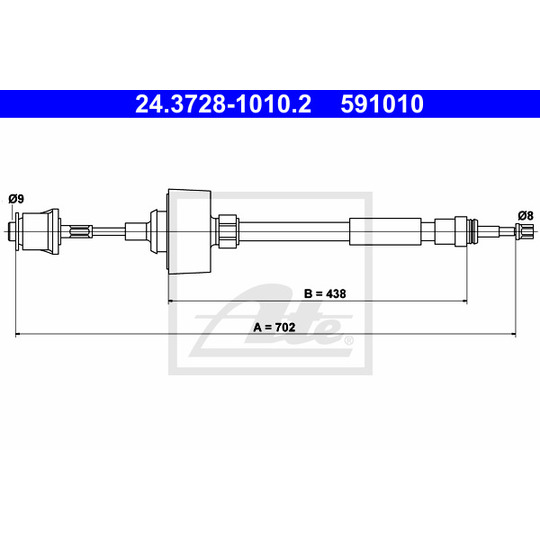 24.3728-1010.2 - Clutch Cable 