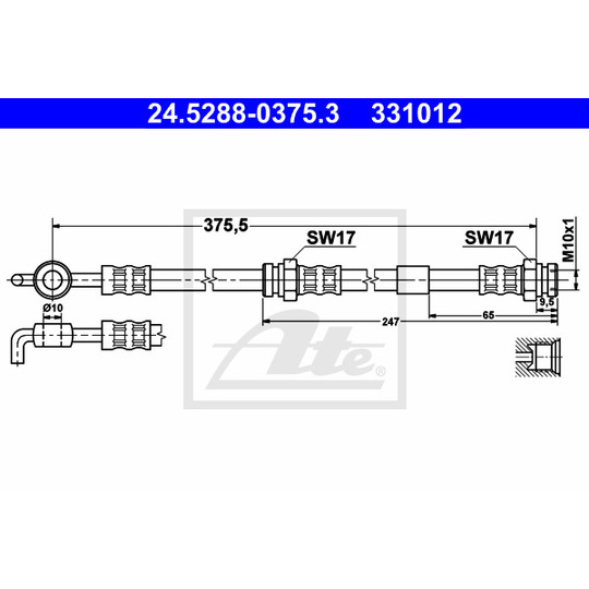 24.5288-0375.3 - Bromsslang 