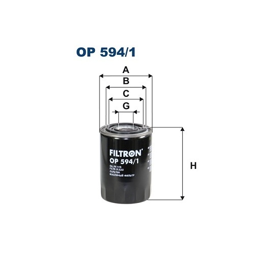 OP 594/1 - Oil filter 