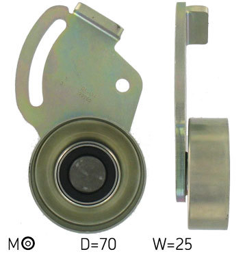 VKM 33022 - Tensioner Pulley, v-ribbed belt 