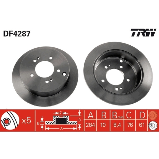 DF4287 - Brake Disc 