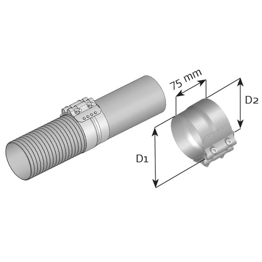 99328 - Klämma, avgassystem 