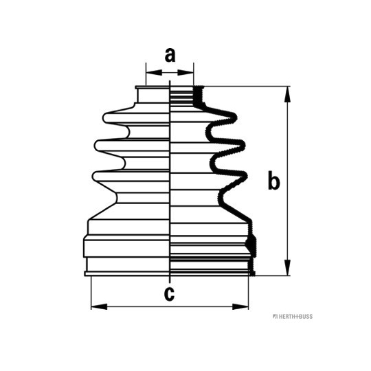 J2882019 - Bellow Set, drive shaft 