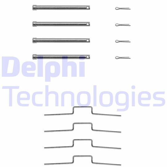 LX0165 - Accessory Kit, disc brake pad 