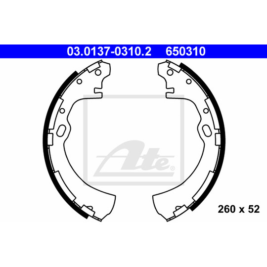 03.0137-0310.2 - Bromsbackar, sats 