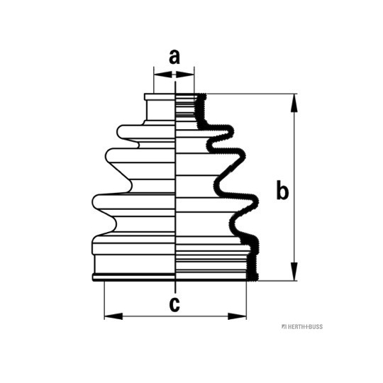 J2864021 - Paljekumisarja, vetoakseli 