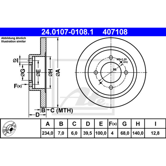 24.0107-0108.1 - Bromsskiva 