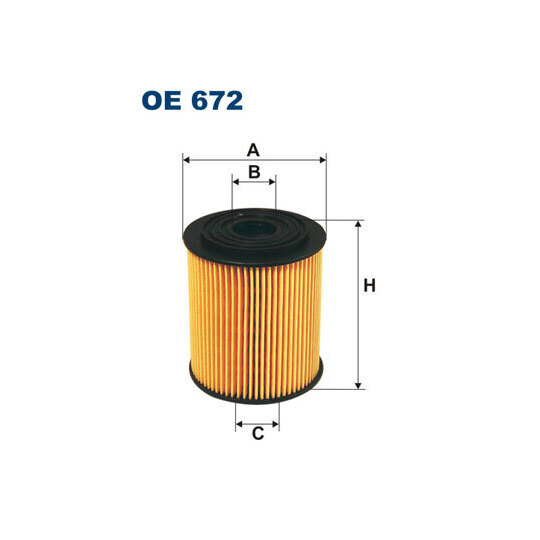 OE 672 - Oil filter 