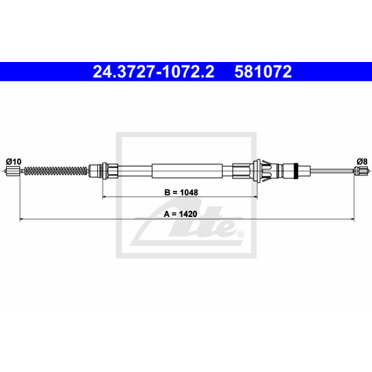 24.3727-1072.2 - Cable, parking brake 