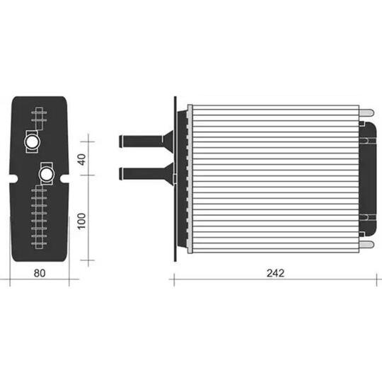 350218255000 - Heat Exchanger, interior heating 