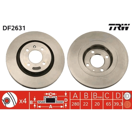 DF2631 - Brake Disc 
