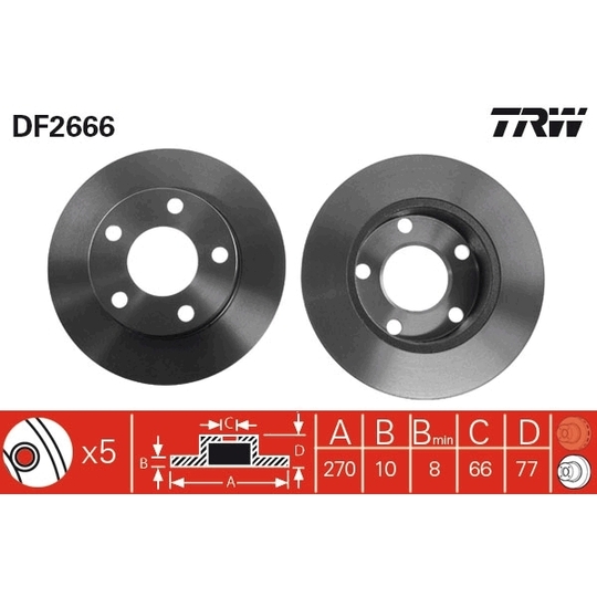 DF2666 - Brake Disc 