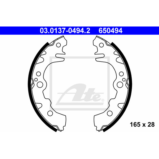 03.0137-0494.2 - Brake Shoe Set 