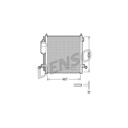 DCN45001 - Condenser, air conditioning 