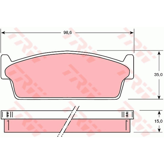 GDB1021 - Brake Pad Set, disc brake 