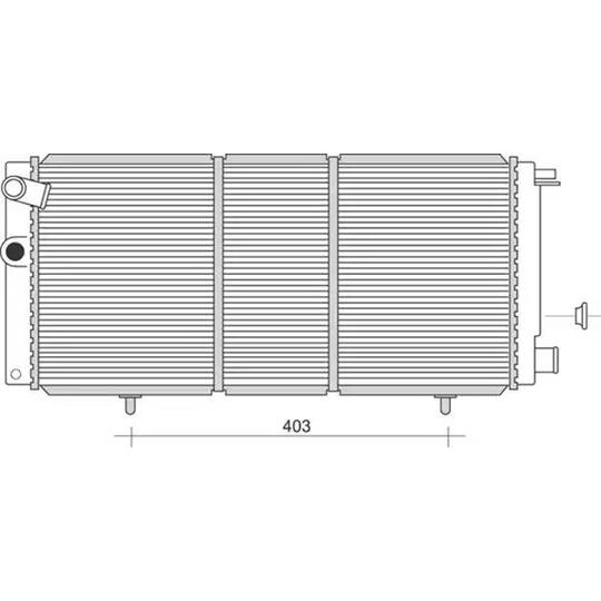 350213981000 - Radiator, engine cooling 