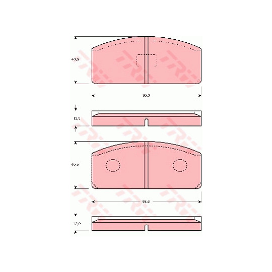 GDB110 - Brake Pad Set, disc brake 