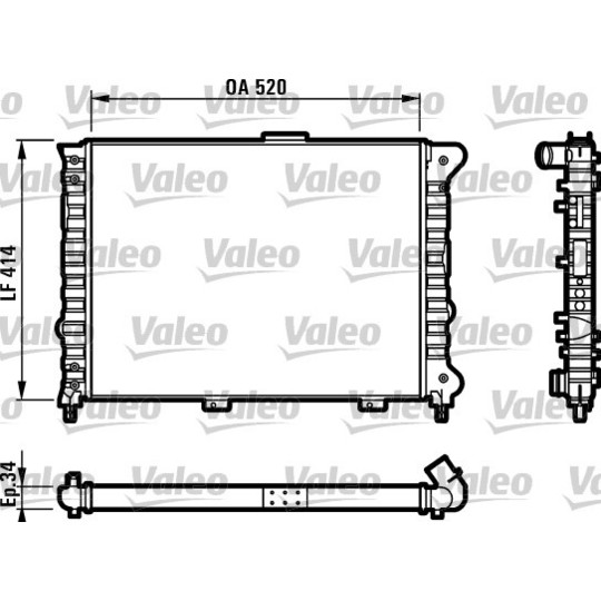 732011 - Radiator, engine cooling 