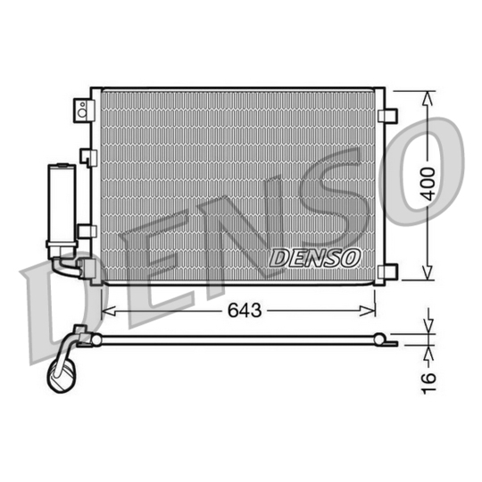 DCN46002 - Condenser, air conditioning 