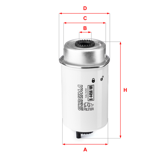 S 4456 NR - Fuel filter 
