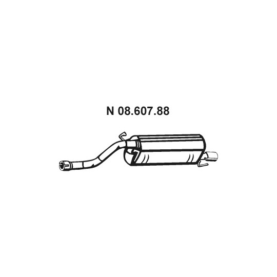 08.607.88 - Bakre ljuddämpare 