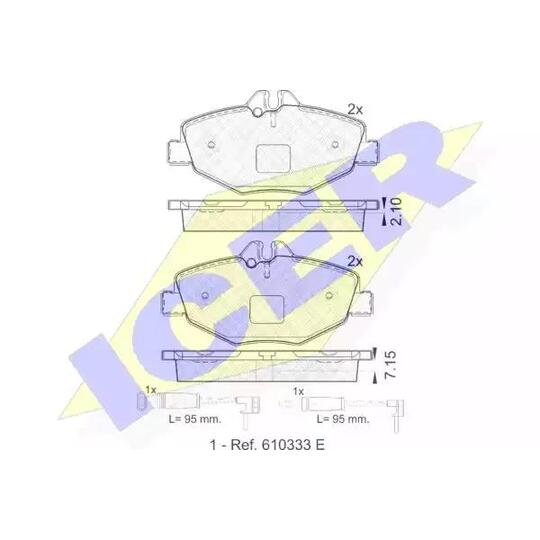181527 - Brake Pad Set, disc brake 
