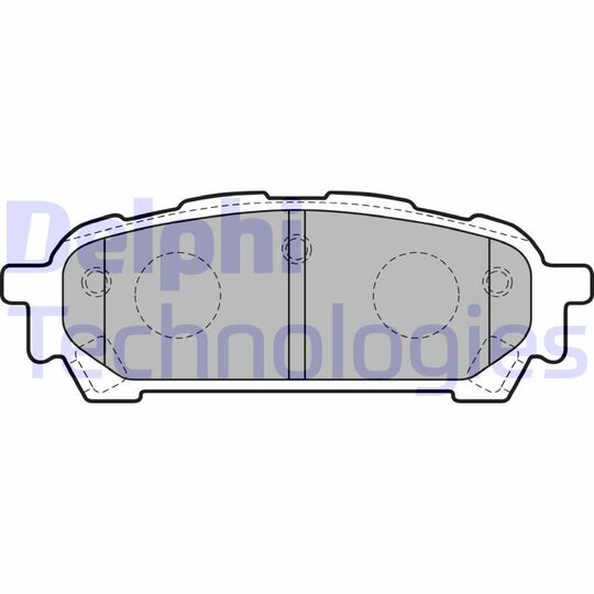 LP1822 - Brake Pad Set, disc brake 
