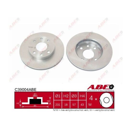 C39004ABE - Brake Disc 