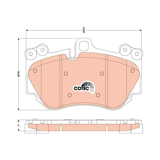 GDB1764 - Brake Pad Set, disc brake 