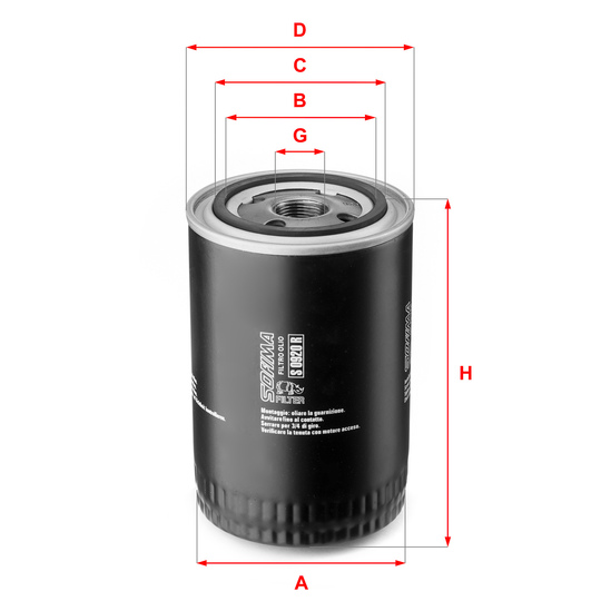 S 0920 R - Oil filter 