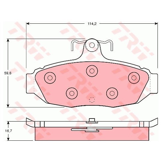 GDB4020 - Brake Pad Set, disc brake 