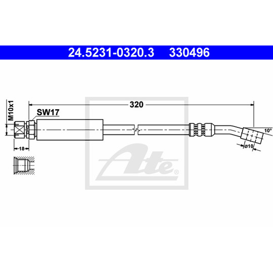 24.5231-0320.3 - Bromsslang 