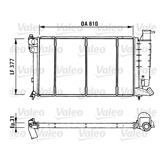 731181 - Radiator, engine cooling 