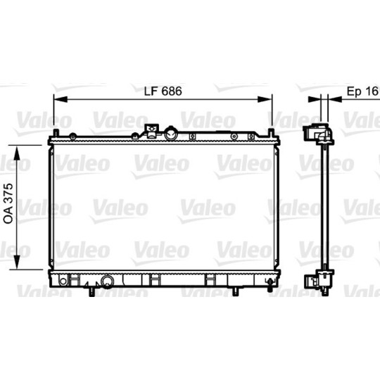 735198 - Radiator, engine cooling 