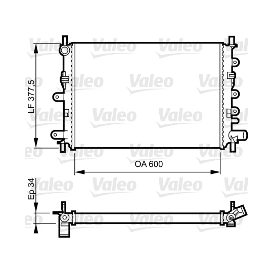 730856 - Radiator, engine cooling 