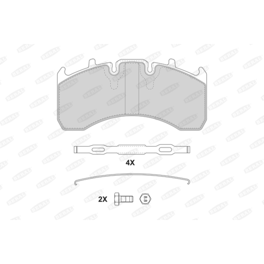 2916930004145624 - Brake Pad Set, disc brake 