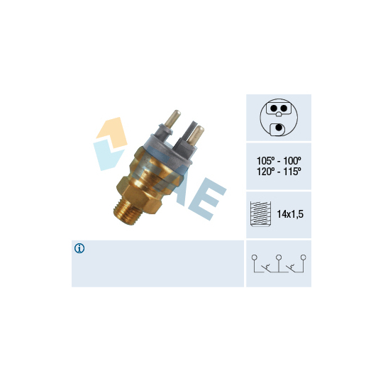 38140 - Temperature Switch, radiator fan 