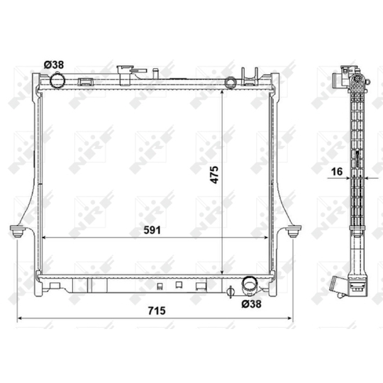 53540 - Radiator, engine cooling 