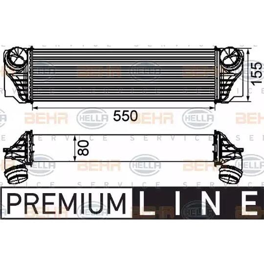 8ML 376 746-411 - Intercooler, charger 