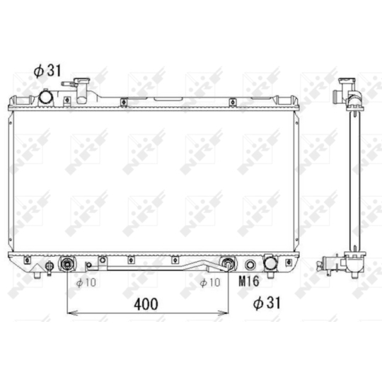 53288 - Radiator, engine cooling 