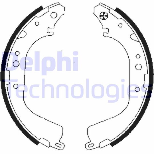 LS1834 - Brake Shoe Set 