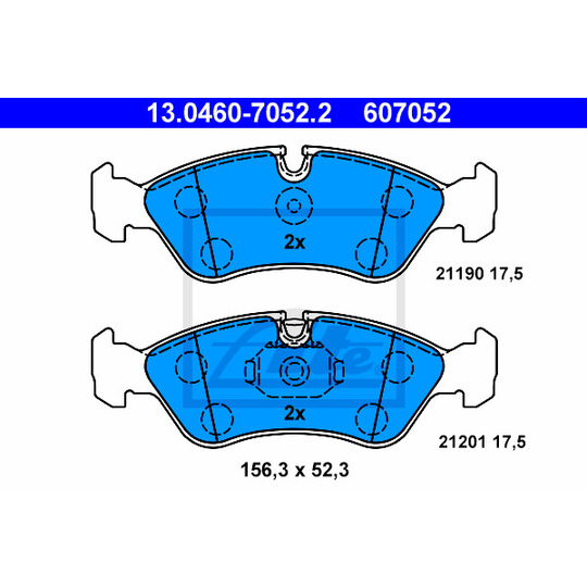13.0460-7052.2 - Brake Pad Set, disc brake 