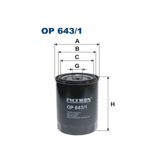 OP643/1 - Oil filter 