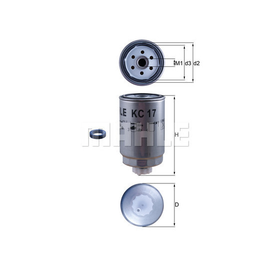 KC 17D - Fuel filter 