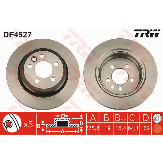 DF4527 - Brake Disc 