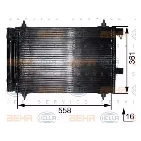 8FC 351 300-251 - Condenser, air conditioning 