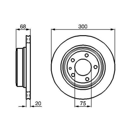 0 986 478 320 - Brake Disc 