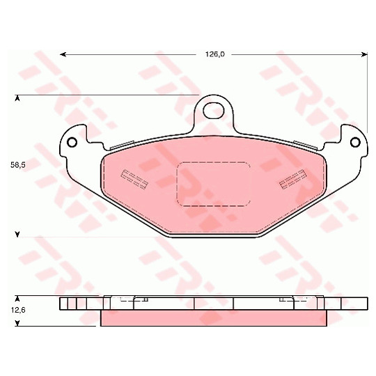 GDB1494 - Brake Pad Set, disc brake 